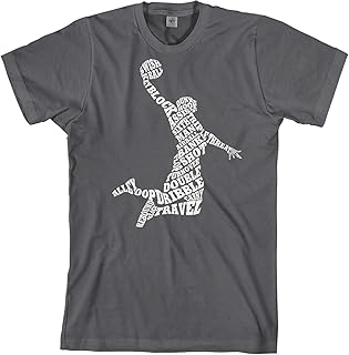 Men's Basketball Player Typography T-Shirt