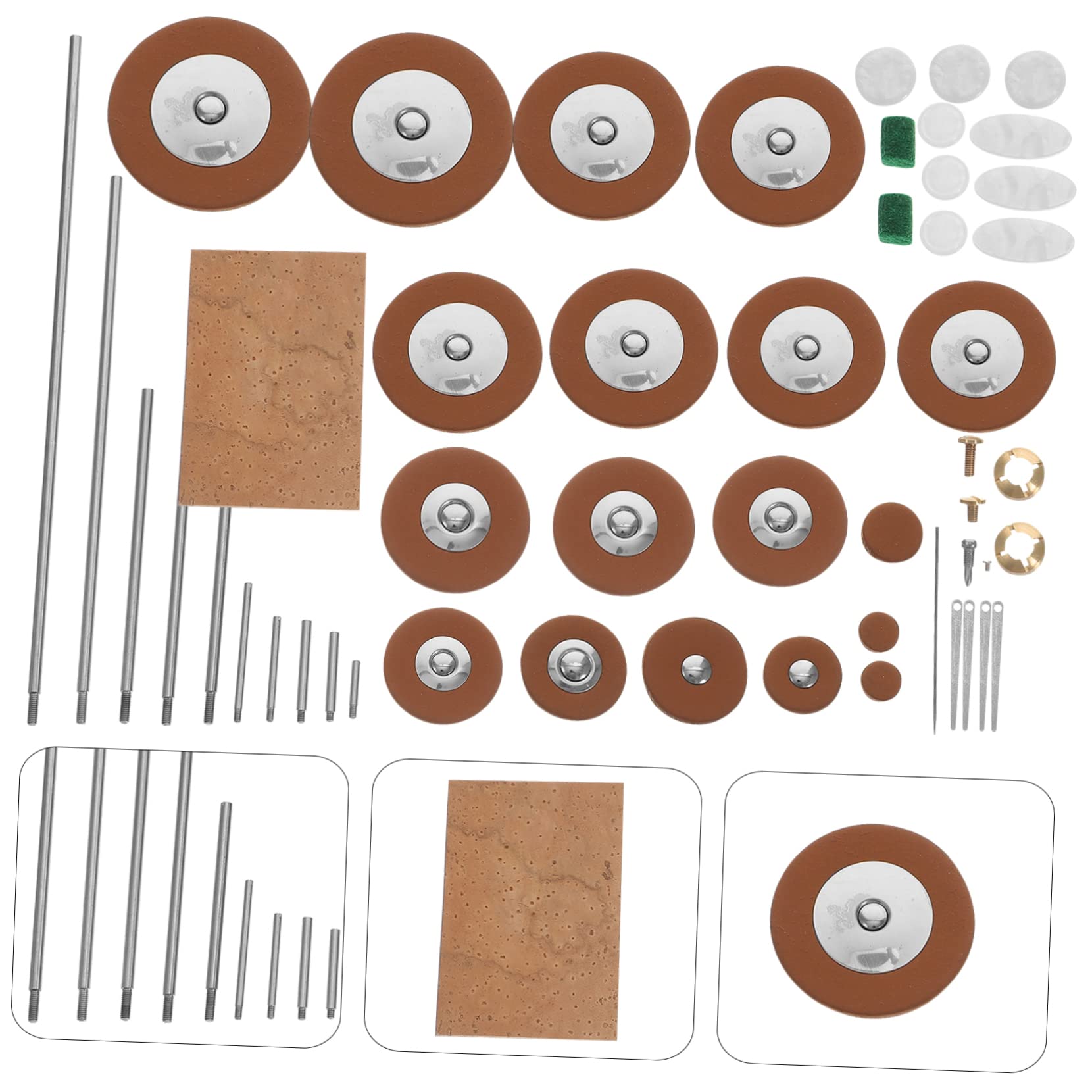 ibasenice Kit di Riparazione per Sassofono Contralto Parti di Riparazione Viti Cuscinetti Accessori per Manutenzione Strumenti a Fiato Sax Contralto