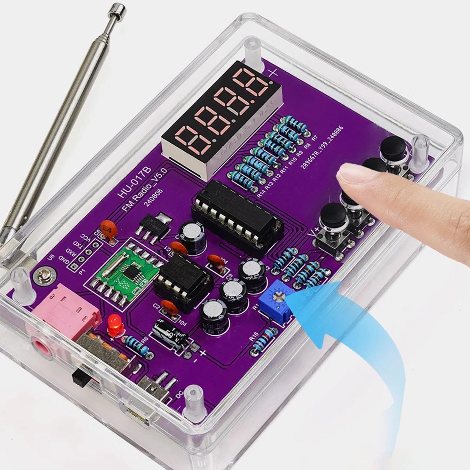 FM Radio Kit Creative Stem Education DIY School Project for Beginners Adults Without Shell|Consumer Electronics |Portable Audio & Headphones |Portable AM/FM Radios|1 DIY FM Radio Kit|Accessories, Org-image-38