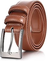 Vista 1 de Marinos Cinturón de vestir de cuero genuino para hombre con hebilla de un solo diente