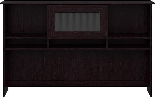 Miniatura 8 de BUSH FURNITURE Mueble de madera de roble, color café de 60 pulgadas, Madera