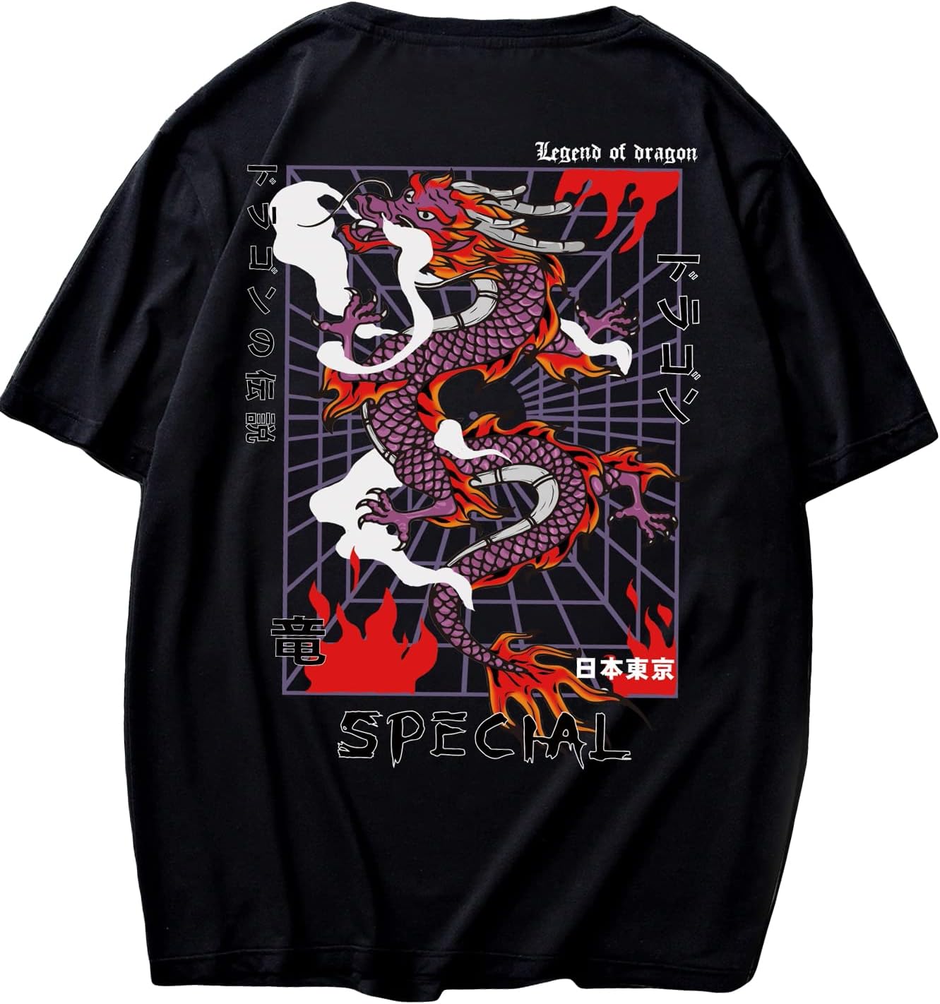 SOLY HUXCasual T-Shirt for Men Letter Graphic Print Crewneck Short Sleeve Summer Tee Streetwear Top
