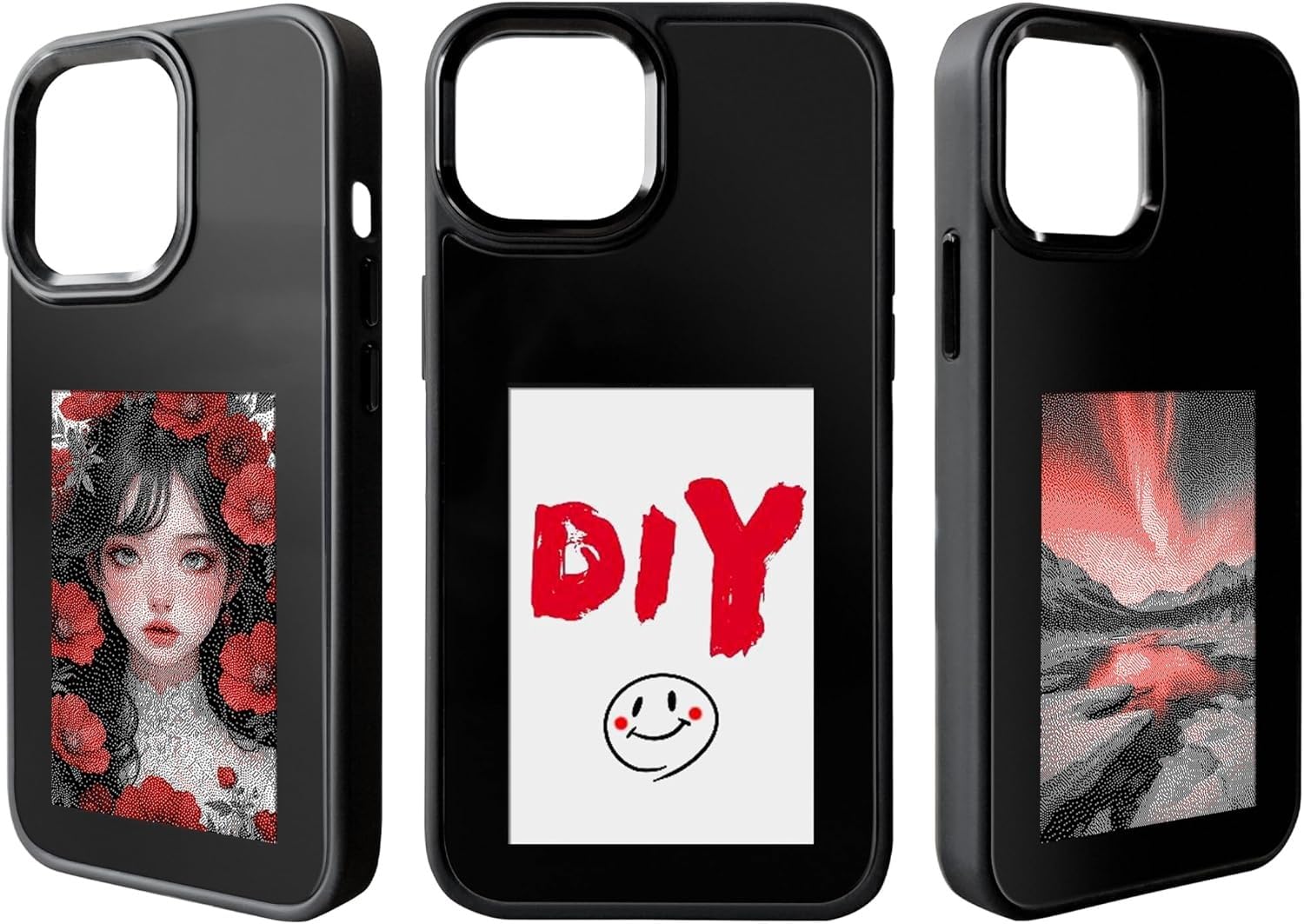 Amazon.co.jp: BLOSSOMLIFE スマートインクスクリーン電話ケース