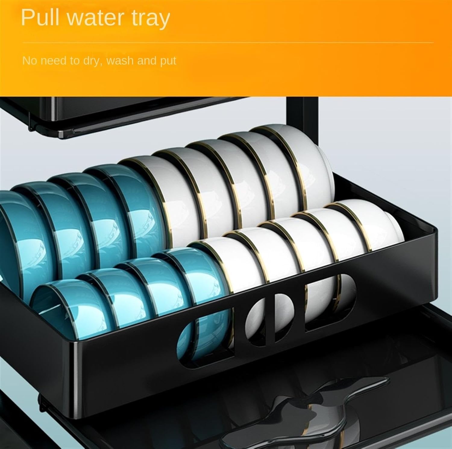 Space Saving Dish Rack 2 Tier Dish Drying Rack Dish Drainer for Kitchen Countertop with Utensil Holder Dish Drying Rack