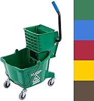 Vista 52 de Carlisle Commercial - Cubeta para limpiador con escurridor de presión lateral