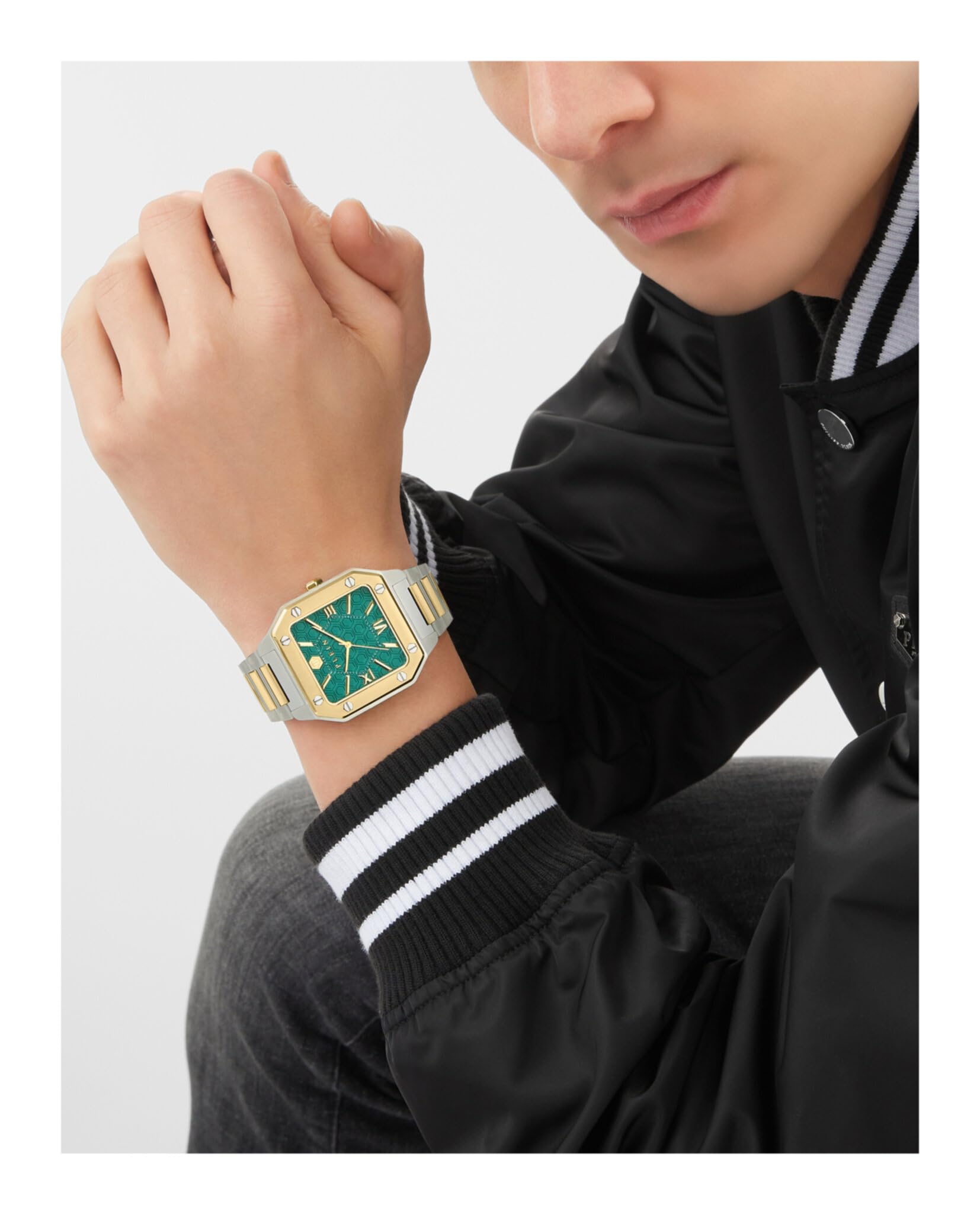 Philipp Plein Herren-Armbanduhr Analog Quarz Plein Edge Edelstahl