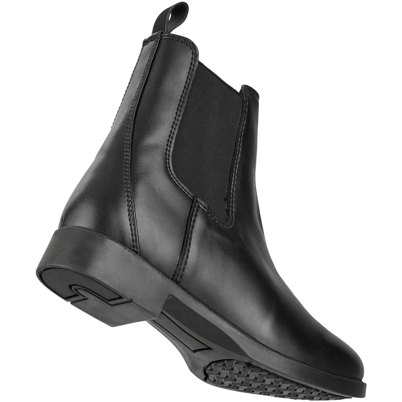 RL24 - Jodhpur Reitstiefelette COMPANION Kunstleder schwarz für Kinder, Damen und Herren [Größe 29-46]