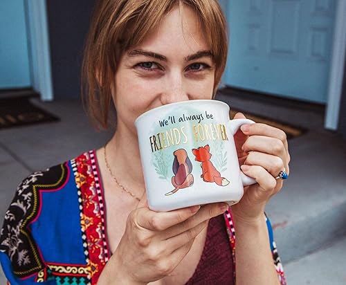 Miniatura 4 de Disney Fox and the Hound Friends Forever - Taza de café de viaje sin BPA para café expreso, cafeína, cacao, esencial para el hogar y la cocina,