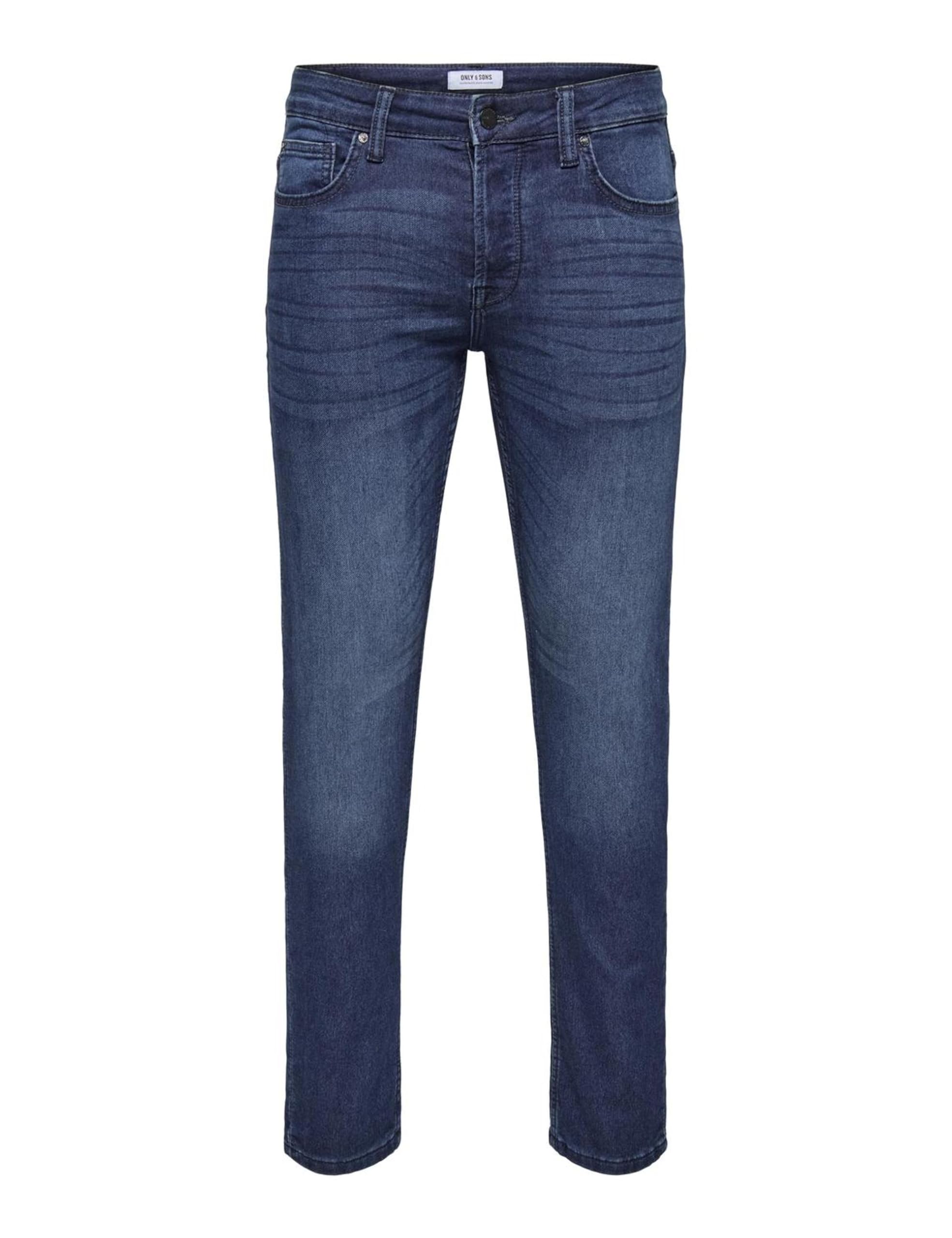 Only & Sons Men's Blue Denim Onsloom Slim Db Jog 0431 Pim Dnm Noos, 38W / 32L Uk