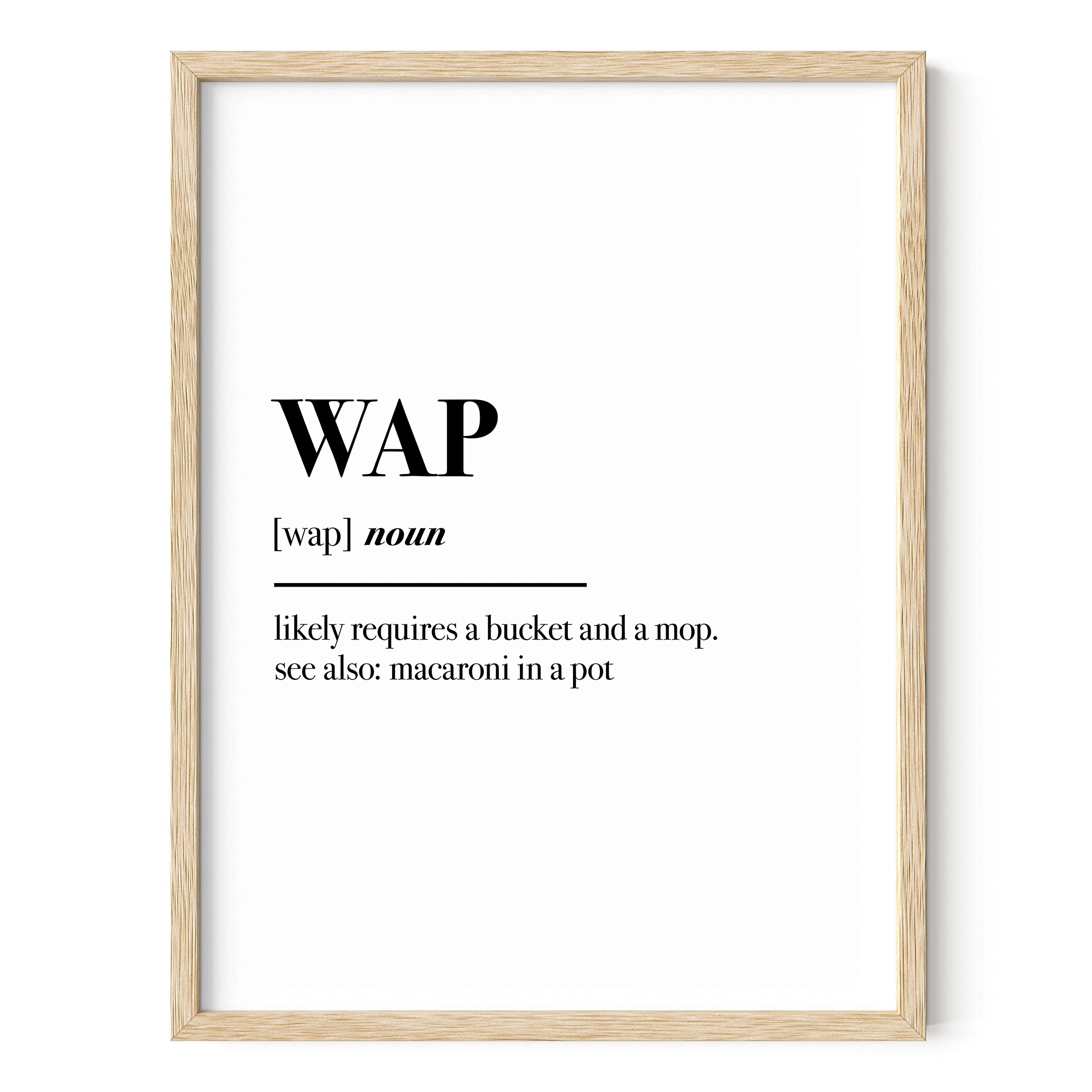 HAUS AND HUES Baddie Black and White Poster - Edgy Room Decor Aesthetic Posters for Teen Girls, Alt Room Decor | WAP (Beige Frame, 12x16)