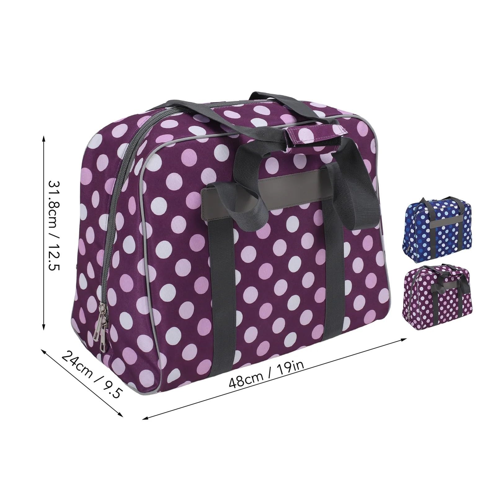 Borsa Per Macchina Da Cucire Custodia for macchina da cucire Costruzione robusta for di grande capacità con tasche multiple for i viaggi(Purple)
