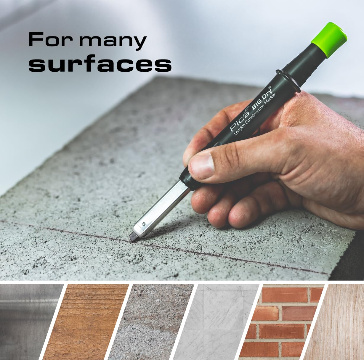 Pica Big Dry Marker for Construction, Graphite — Amazon image 6