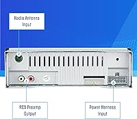 Vista 7 de JENSEN MPR210 Radio estéreo para coche LCD de 7 caracteres con DIN único Asistente de presión para hablar Llamadas manos libres y transmisión
