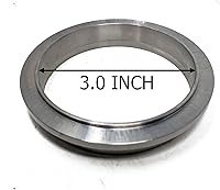 Vista 5 de tubo de bajada, pinza de banda, de acero inoxidable CNC, de 3 pulgadas