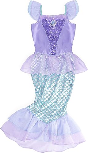 Miniatura 4 de Eledobby Mermaid Costume for Little Grils Princess Ariel Costumes Halloween Mermaids Dress Up Cosplay Brithday Party Outfits
