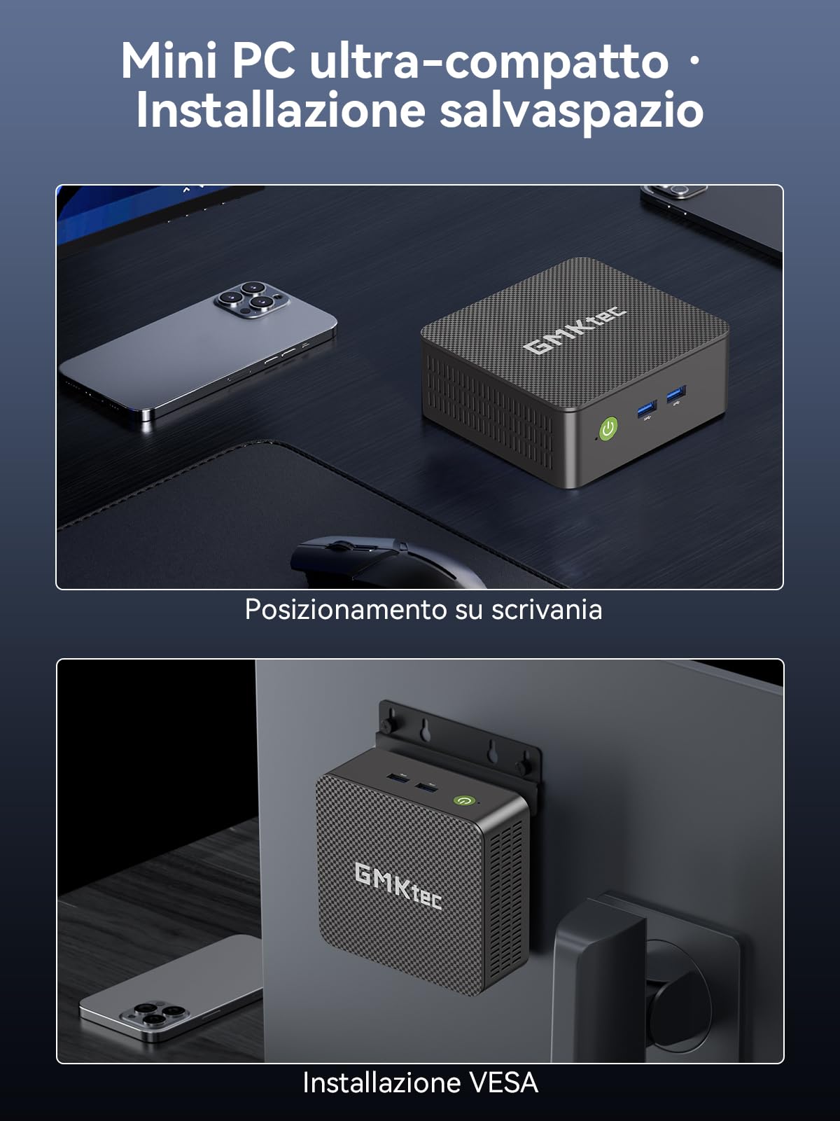 GMKtec G3 Pro Mini PC, 3 anni di supporto, con Intel i3-10110U (fino a 4,1 GHz, superiore al 4300U/3250U), Mini Computer con 16 GB DDR4 RAM, 512 GB SSD, 3× USB 3.2, WiFi 6 BT 5.2, 2× HDMI, 1× 2.5G LAN