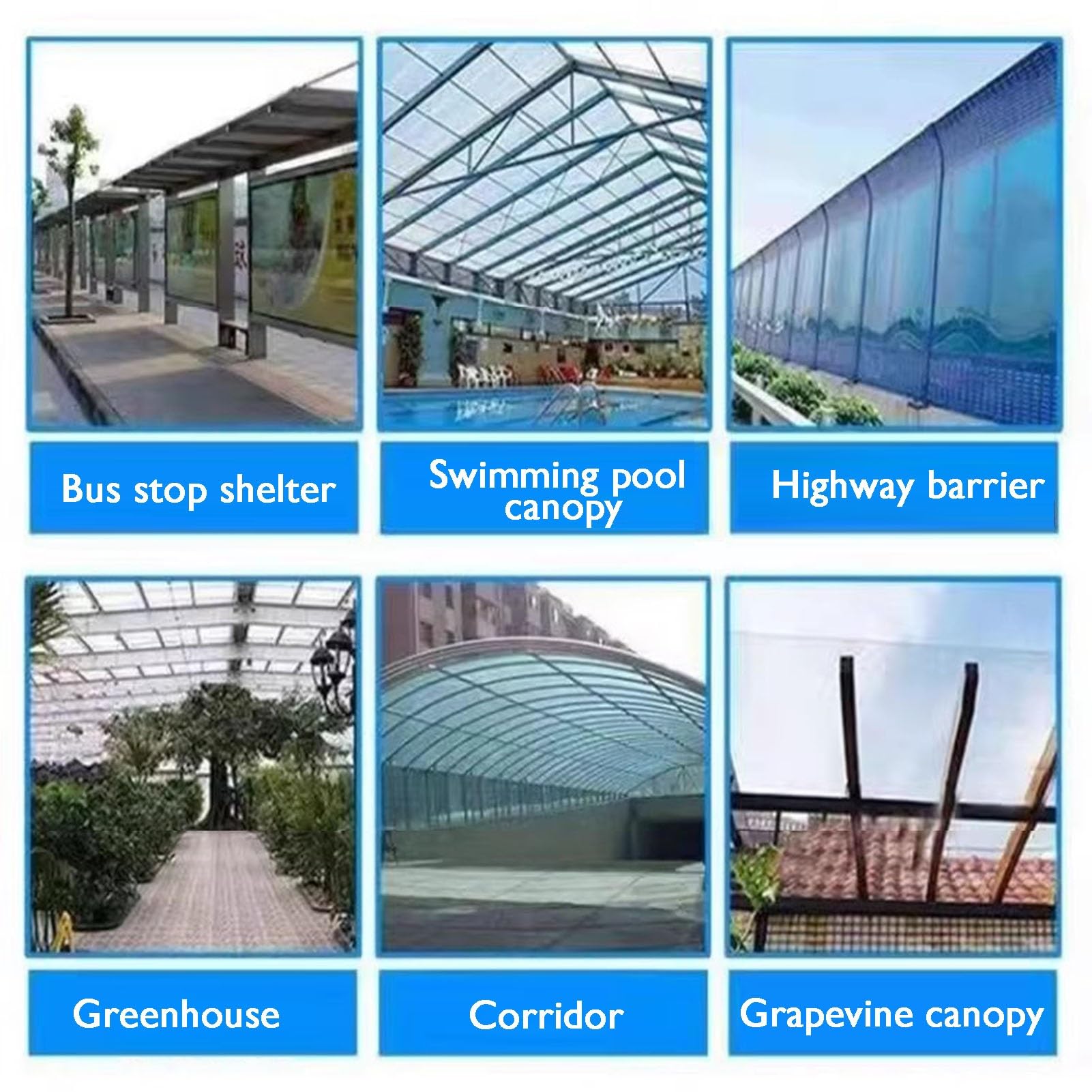 Tejas Onduladas para Iluminación Natural No Afectadas Condiciones Meteorológicas Placas Policarbonato Paneles para Techos Patio Interior, Pérgola(0.9x1.2m/2.95x3.94ft)