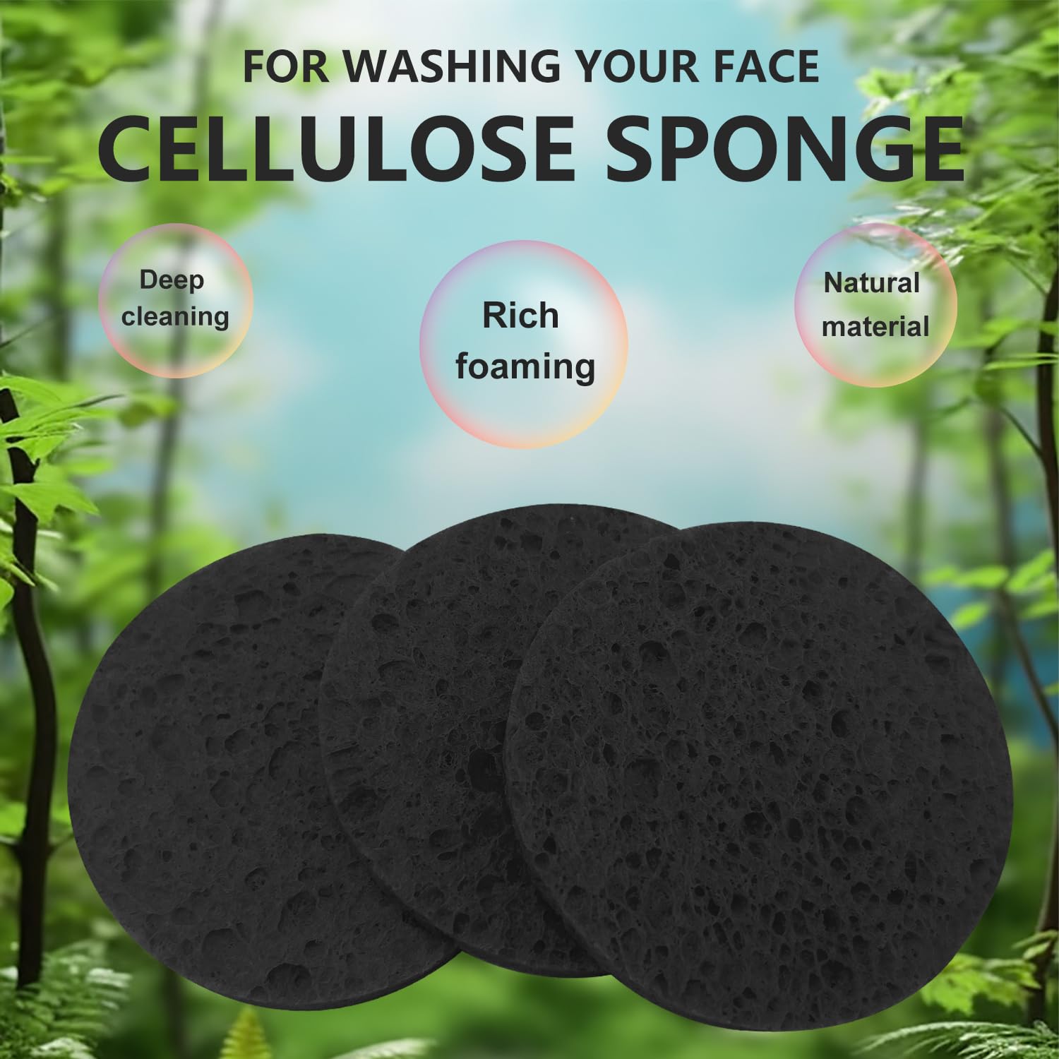 40 esponjas faciales comprimidas para esteticistas, forma elíptica, limpieza diaria y exfoliante suave, esponja de spa de celulosa 100% natural, color rosa
