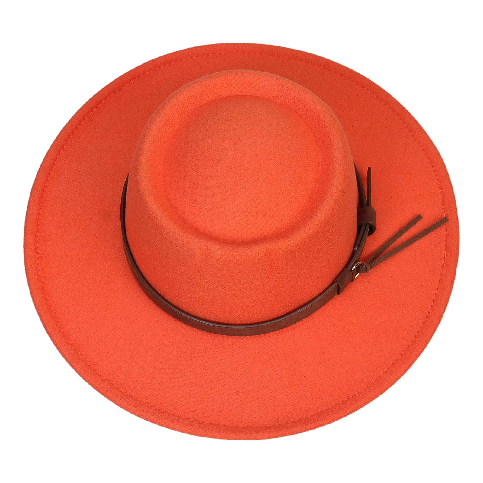 JK Home Sombrero de ala ancha vintage Fedora Floppy Sun - Fieltro de lana Playa Princesa Cloche Derby Bowler Iglesia Fiesta Bucket Sombreros
