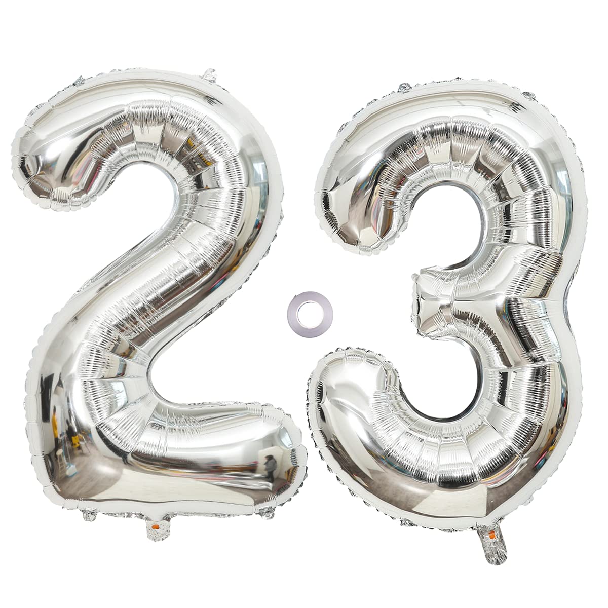 Set Decorazioni Per 23 Anni Oro Rosa: Palloncini Numero 23, Ghirlanda E Accessori Per Torta