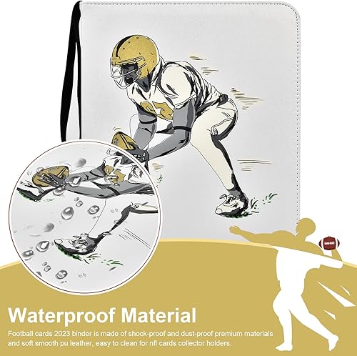 Miniatura 3 de Carpeta de tarjetas de béisbol de fútbol, tarjetas de fútbol 2022 2023, álbum para tarjetas de intercambio para NFL, 720 bolsillos, protectores de