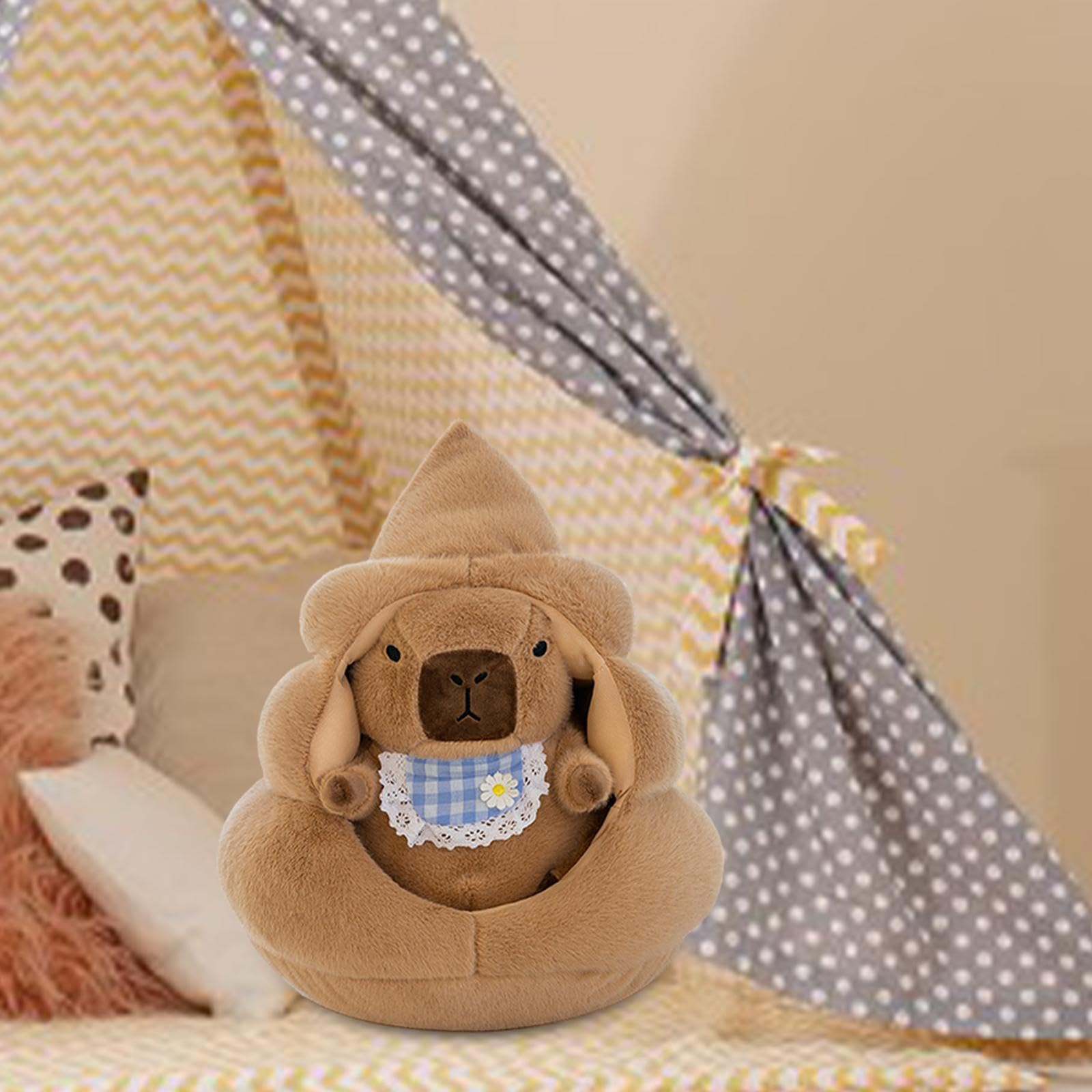 Capybara Plüschtier, Süßes Capybara, Stofftier, Cartoon Plüschtier, Heimdekoration, Plüsch Capybara Puppe für Geschenke für Jungen Und Mädchen, 60 cm