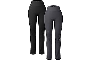 High-Waisted Ribbed Yoga Pant Set: Seamless Comfort for Your Active Life