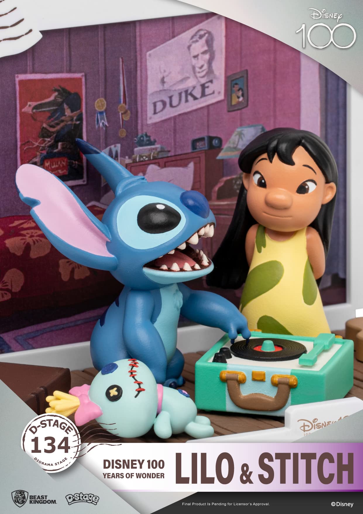 92437 - disney:100th anniversary d-stage - lilo & stitch - lilo e stitch statua 12cm