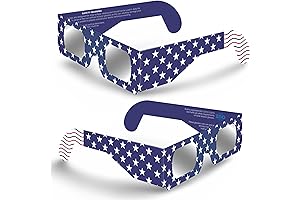 2-Pack ISO-Certified Solar Eclipse Glasses for Safe Sun Viewing