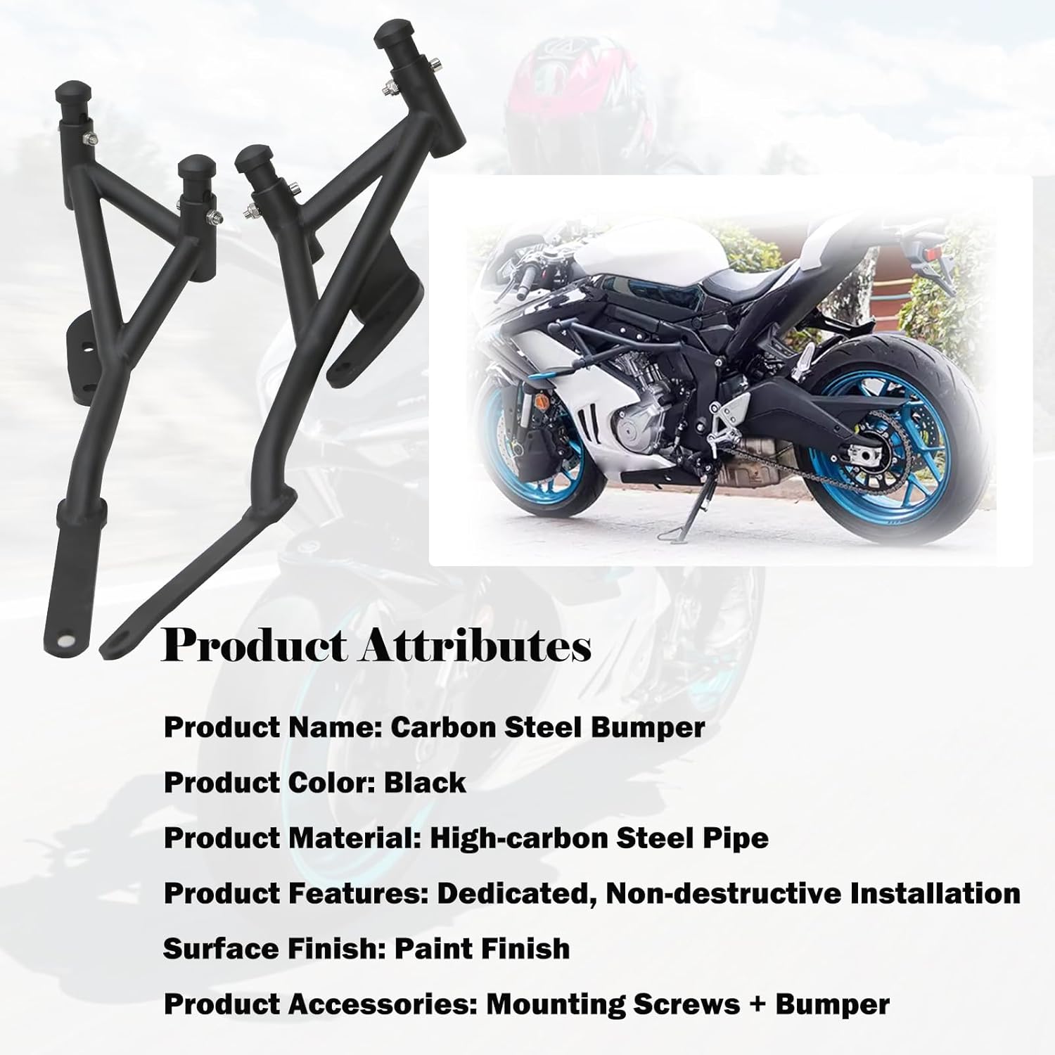 Highway Crash Bars Engine Guard for CFMOTO 675SR/675SR-R/675SS/675NK 2024/2025 Motorcycle Engine Guard & Crash Protection Bar, Frame Slider Kit for Anti-Slip & Drop Protection