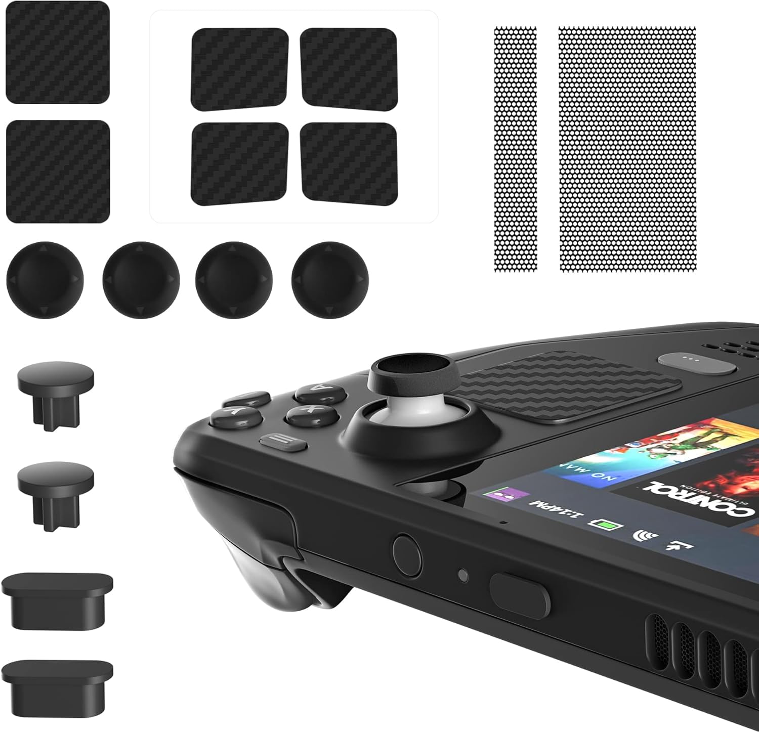 New World Dust Proof Kit for Steam Deck, Protective Accessories for Steam Deck with Protective Sticker, Dust Plugs, Dust Cover, Rocker Caps, Accessories for Steam deck-image-24