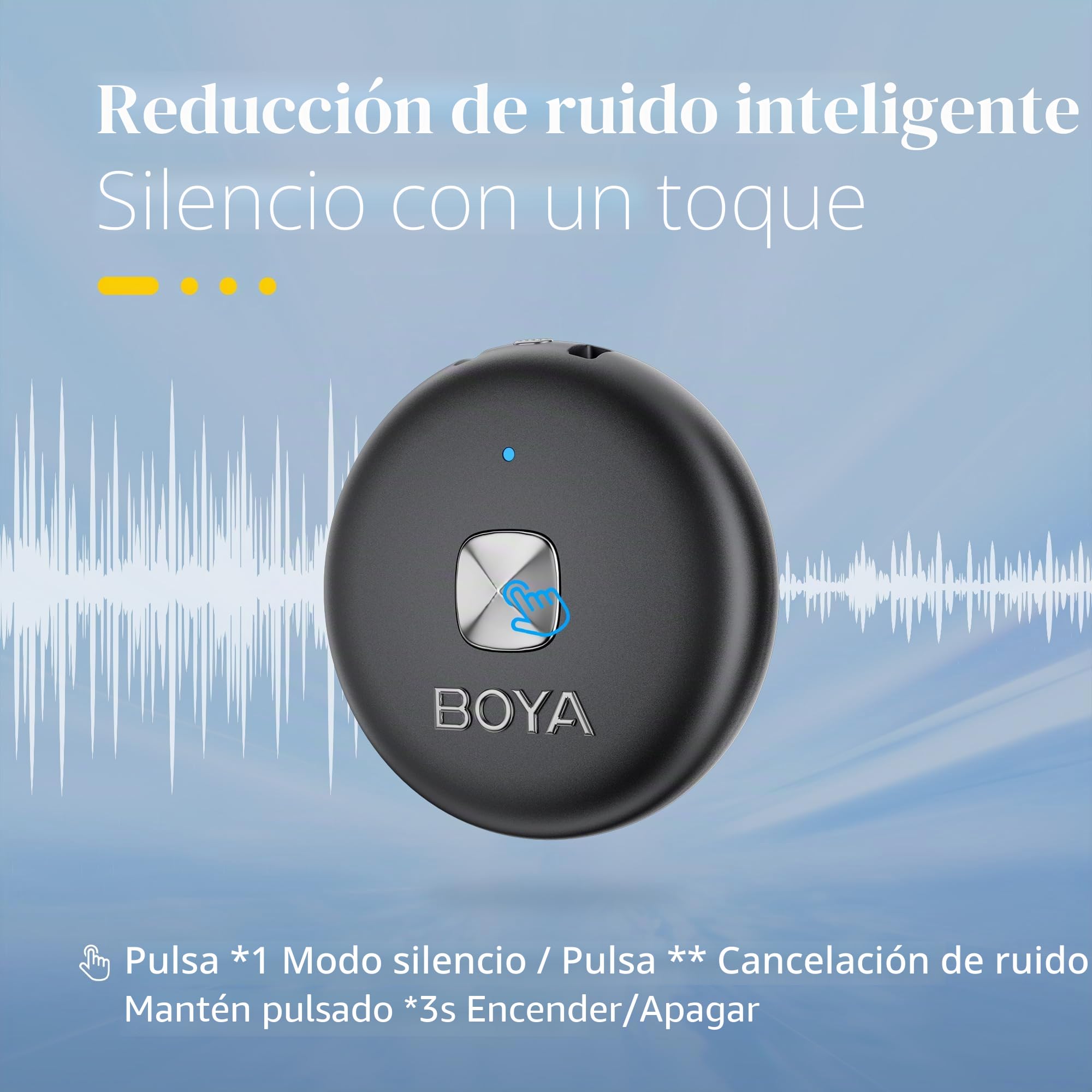 BOYA OMIC-D Lavalier Micrófono iPhone Inalámbrico, Mini iPhone iPad Micrófono Externo Teléfono Móvil Vlog Podcast Streaming Live Plug Play Micrófono de Solapa Inalámbrico