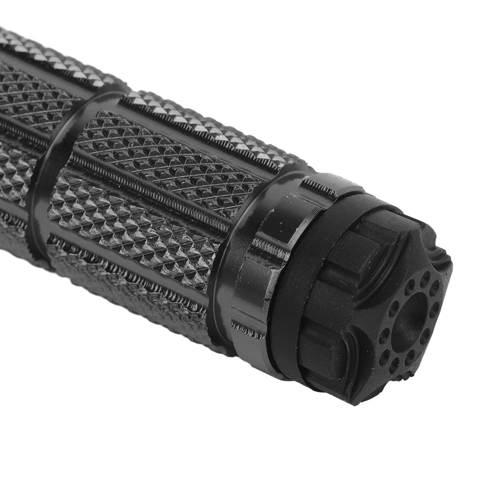 AMONIDA Pedane Universali per Moto M8 Lega di Alluminio Antiscivolo Pieghevoli, Design Antiscivolo per la Sicurezza dei Passeggeri, per Bici ATV UTV Go Kart (BLACK)