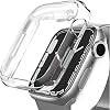 Compatible with Coverzone Apple Watch Series 10 Transparent Case Screen Fully Closing Silicone Structure Screen Protection Compatible with Apple Watch Series 10 Screen Protector Transparent 46mm
