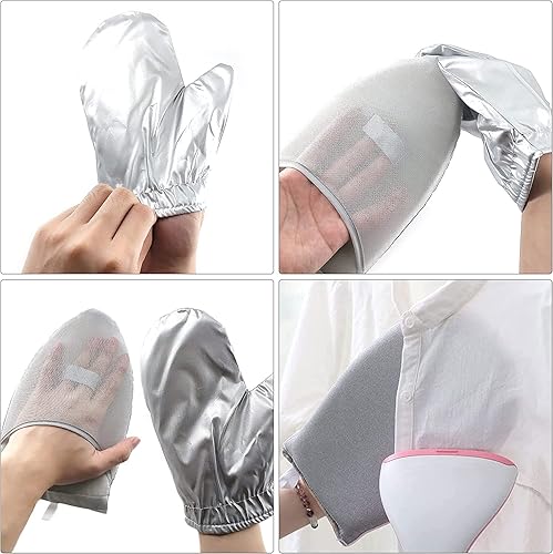 Miniatura 4 de Bimkole 2 guantes de planchado a vapor de ropa, guantes antivapor, impermeables, duraderos, resistentes al calor, guantes de planchado protectores