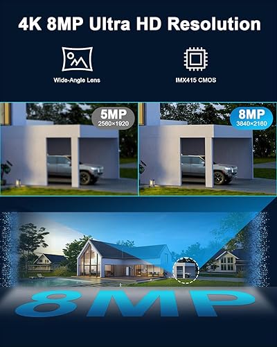 Miniatura 3 de Cámara de seguridad PTZ 4K para exteriores con zoom óptico de 30X, visión nocturna de 1000 pies, cámara IP inalámbrica RTSP WiFi de 8MP 360,