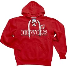 Blue 84 NHL unisex-adult Nhl Officially Licensed Lace Up Hockey Hooded Sweatshirt