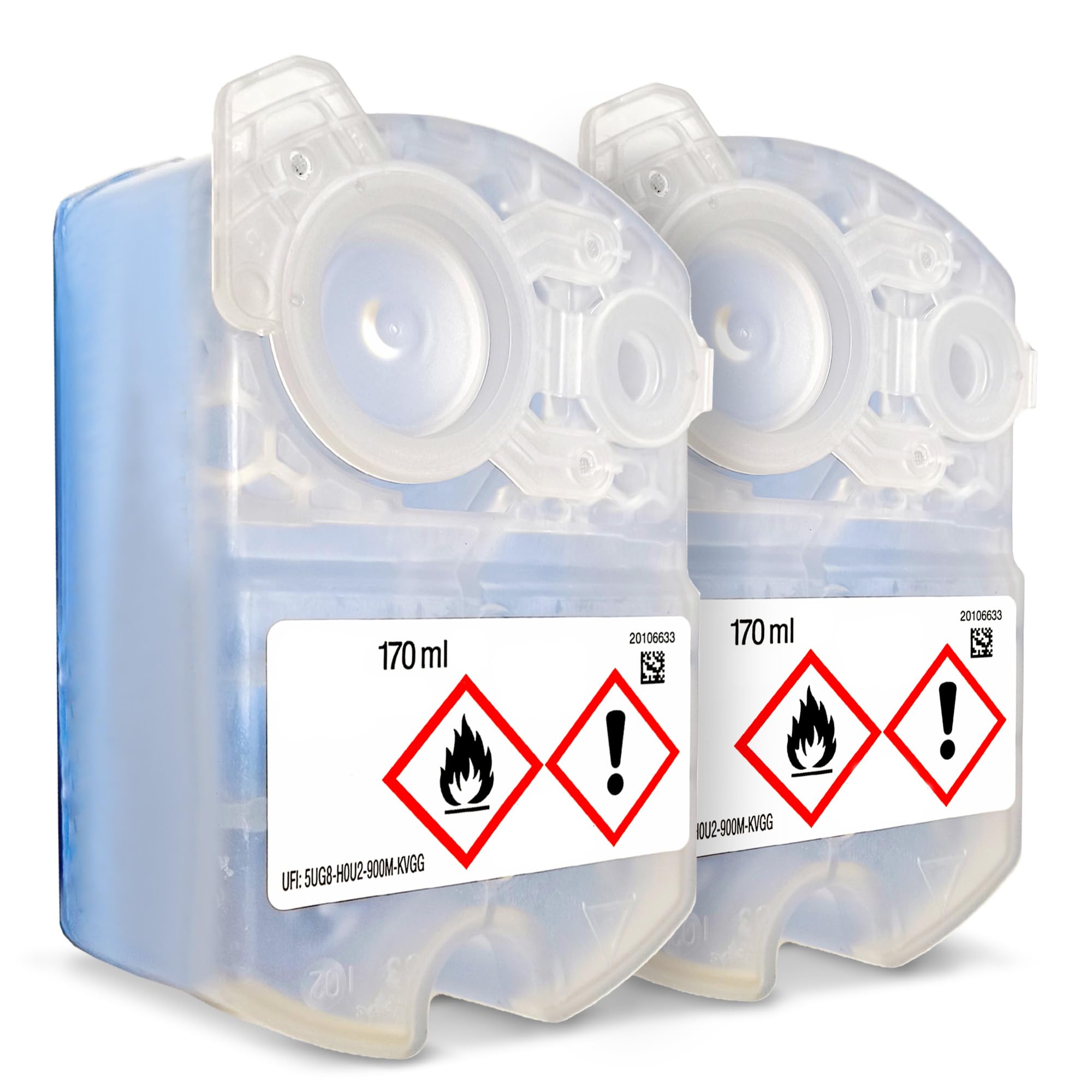 VIOKS 2 cartuchos de limpieza de repuesto para Braun CCR2, 340 ml, desinfectante para afeitadoras Clean&Charge