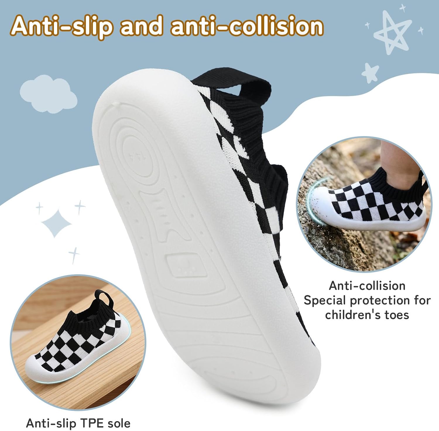 Toddler First Walking Shoes for 9-24 Months Baby Boys Girls