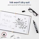 Avery Marks-A-Lot Permanent Markers, Large Desk-Style Size, Chisel Tip, Water and Wear Resistant, 12 Black Markers (98028) – view 4