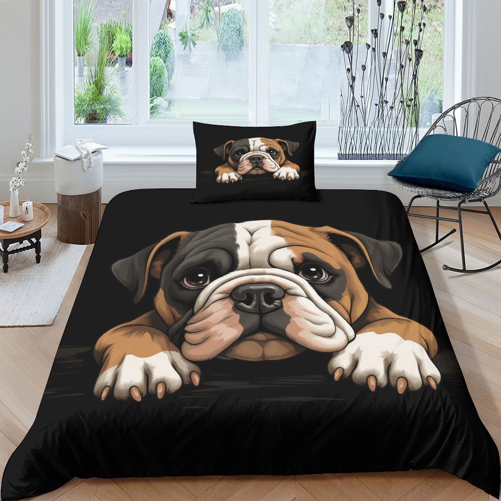 Linge de lit microfibre super douce 3D taies d'oreiller