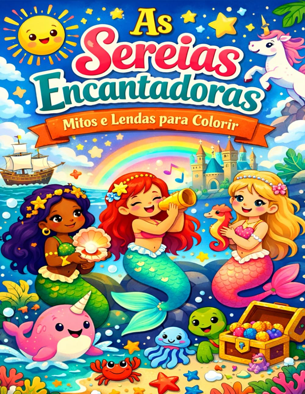 As Sereias Encantadoras: Mitos e Lendas para Colorir (Coleção Aventuras no Fundo do Mar)