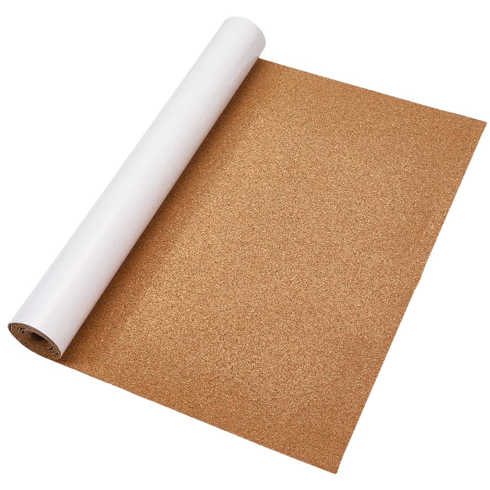 GORGECRAFT Self Adhesive Cork Roll 120x40cm Natural Wood Cork Boards Insulation Classroom Wall Decor Bulletin Board Sheet for Crafts Coasters Office Home School Supplies-image-45