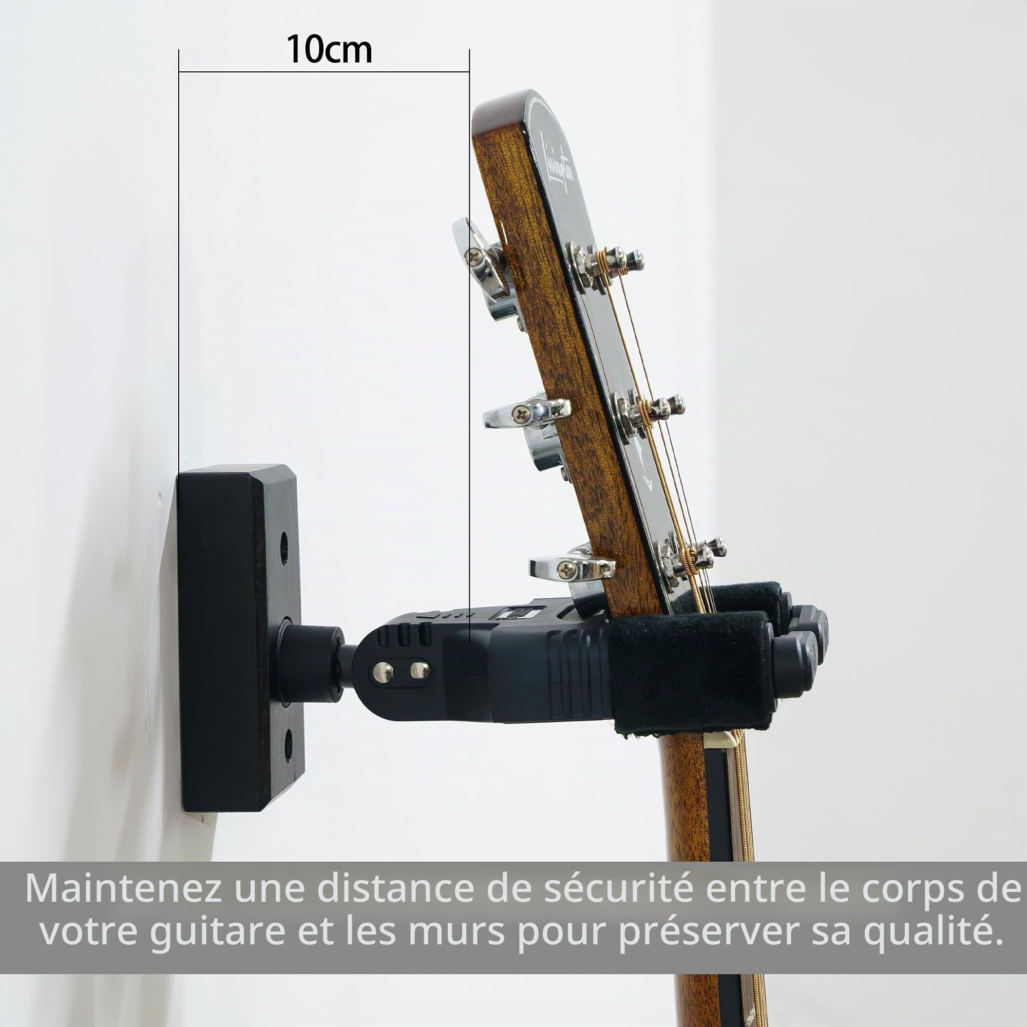 Sondery Accroche Support Guitare Mural Porte Crochet pour Guitare Acoustique Electrique Ukulélé Basse