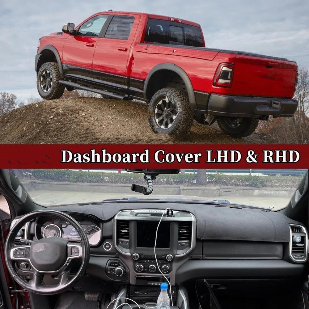 HOUSSE D'ACCOUDOIR UNIVERSELLE Pour Dodge Pour RAM 1500 2500 3500 Cuir Noir EUR 27,67 - FR