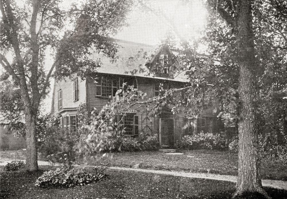 The Old Manse Concord Massachusetts United States of America home of Nathaniel Hawthorne born Nathaniel Hathorne 1804 OoO 1864. American novelist Dark Romantic and short story writer. From International Library of Famous Literature published c. 1900 Poster Print by Hilary Jane Morgan (16 x 11)