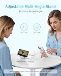 Anker Zolo Magnetic Power Bank, 10,000mAh Wireless Portable Charger with 30W Max Fast Charging, Battery Pack with Built-in USB-C Cable and Adjustable Stand, for iPhone 16/15 Series, AirPods, and More