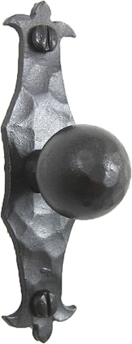 Perilla de gabinete de hierro forjado delgado estilo español Fleur De Lis HK6 (bronce)