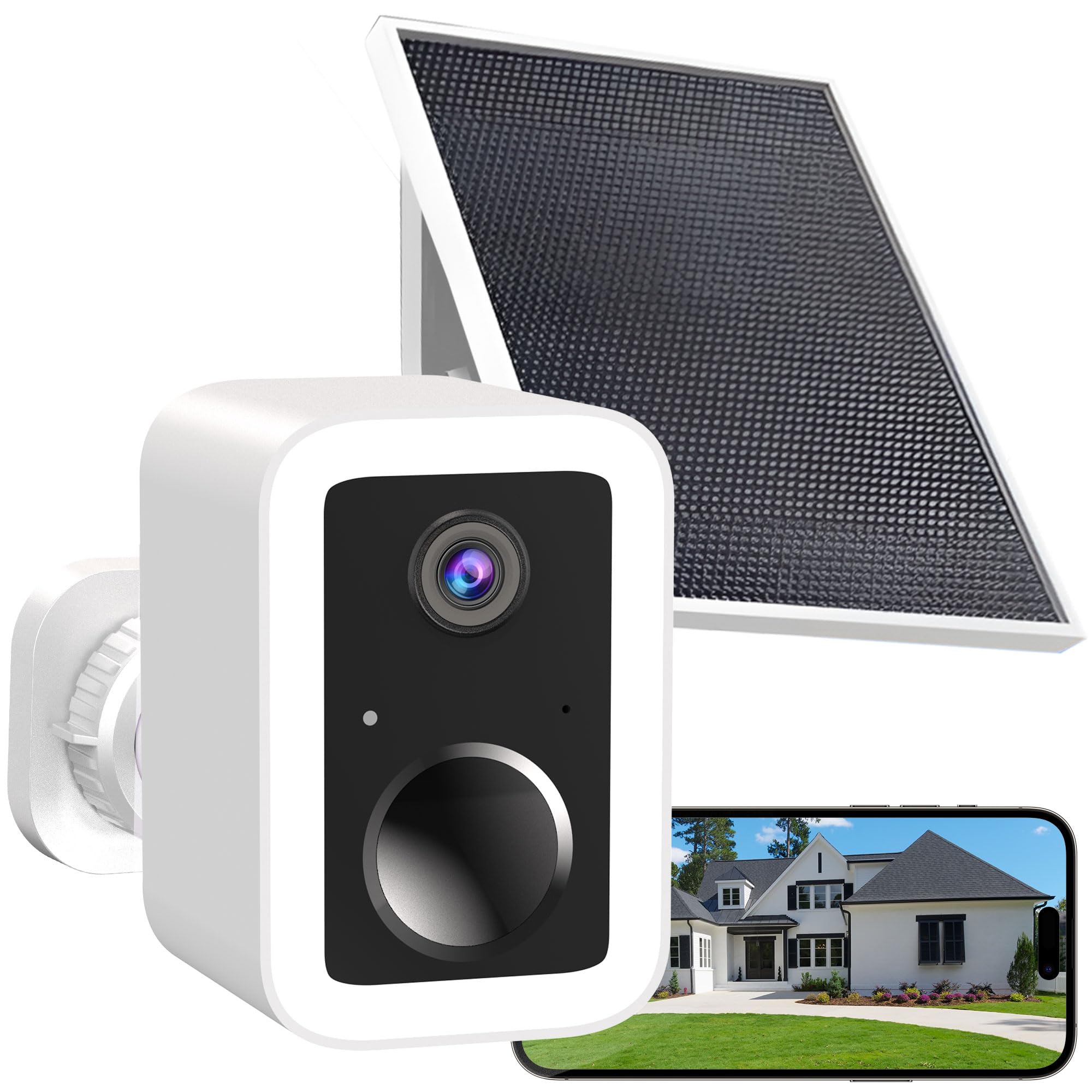 Funstorm 2K Wireless Security Camera Outdoor, 5GHz/2.4GHz Dual-Band WiFi Battery Powered Home Security Camera with Free Cloud Storage, Color Night Vision, AI Motion Detection, Spotlight & Siren, IP66 — view 10