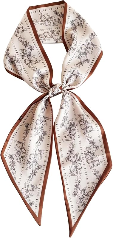 Head Satin Hair Long Silk like Scarf for Women Purse Scarf Wraps